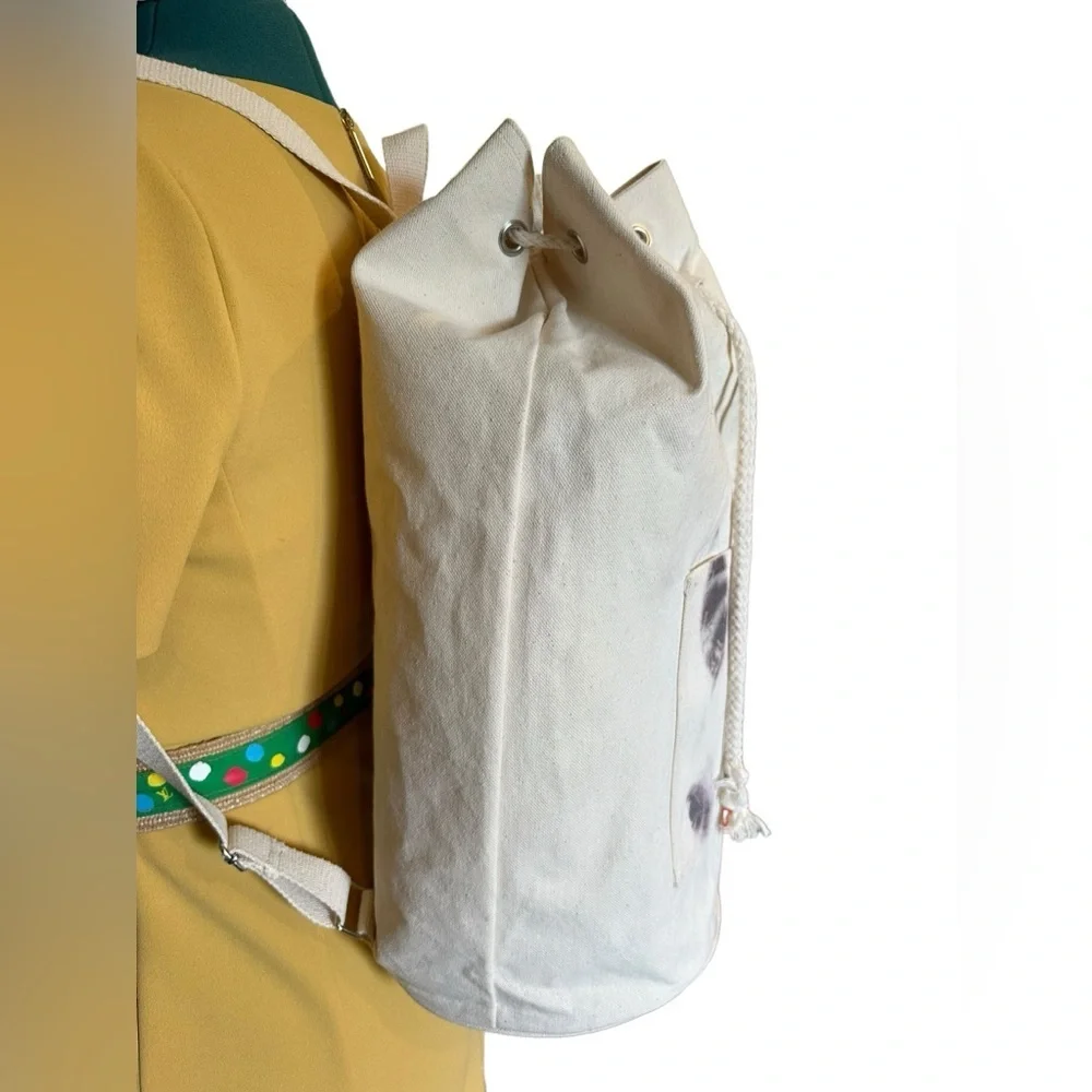 Canvas Tote Backback Equestrian themed XL